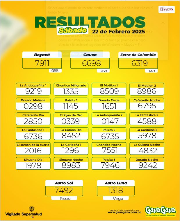 Resultados 22 Feb