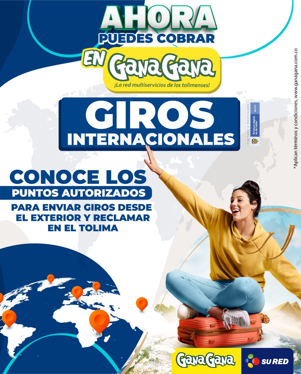 giros internacional en ganagana